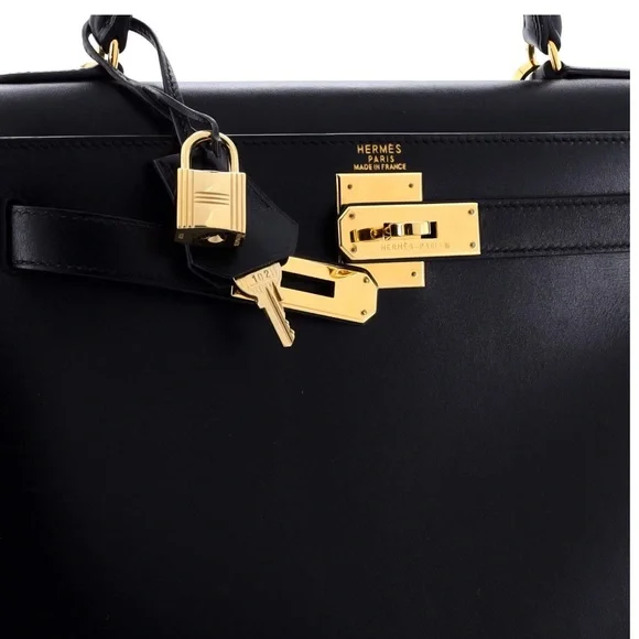 Kelly Nior Box Calf with Gold Hardware - Picture 5 of 8